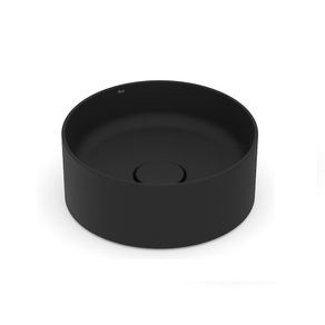 Cuba-Apoio-30cm-Redonda-Roca-T1-Terra-Matte-Black-A32787u080